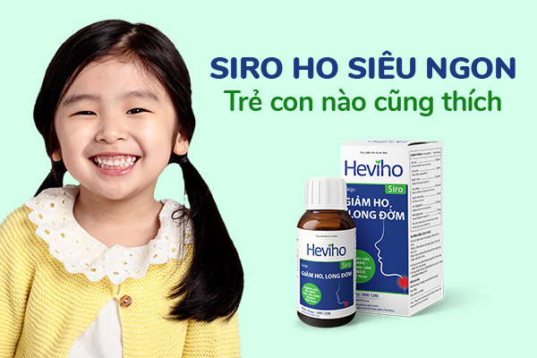 Giảm nhanh tình trạng viêm họng ở trẻ với siro Heviho 1