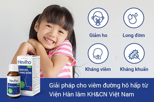 Siro Heviho – Giải pháp cho bé ho đờm, viêm mũi họng từ Viện Hàn lâm Khoa học và Công nghệ Việt Nam 1