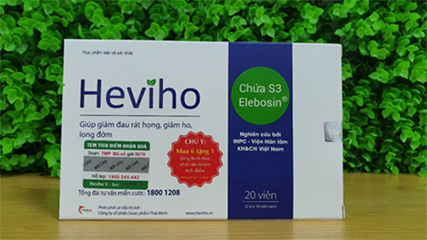 Thông tin Heviho giúp giảm ho, đờm, đau rát họng của Viện Hàn lâm