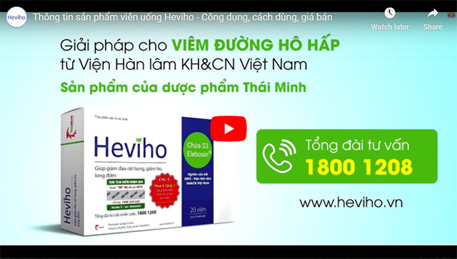 Thông tin sản phẩm viên uống Heviho - Công dụng, cách dùng, giá bán